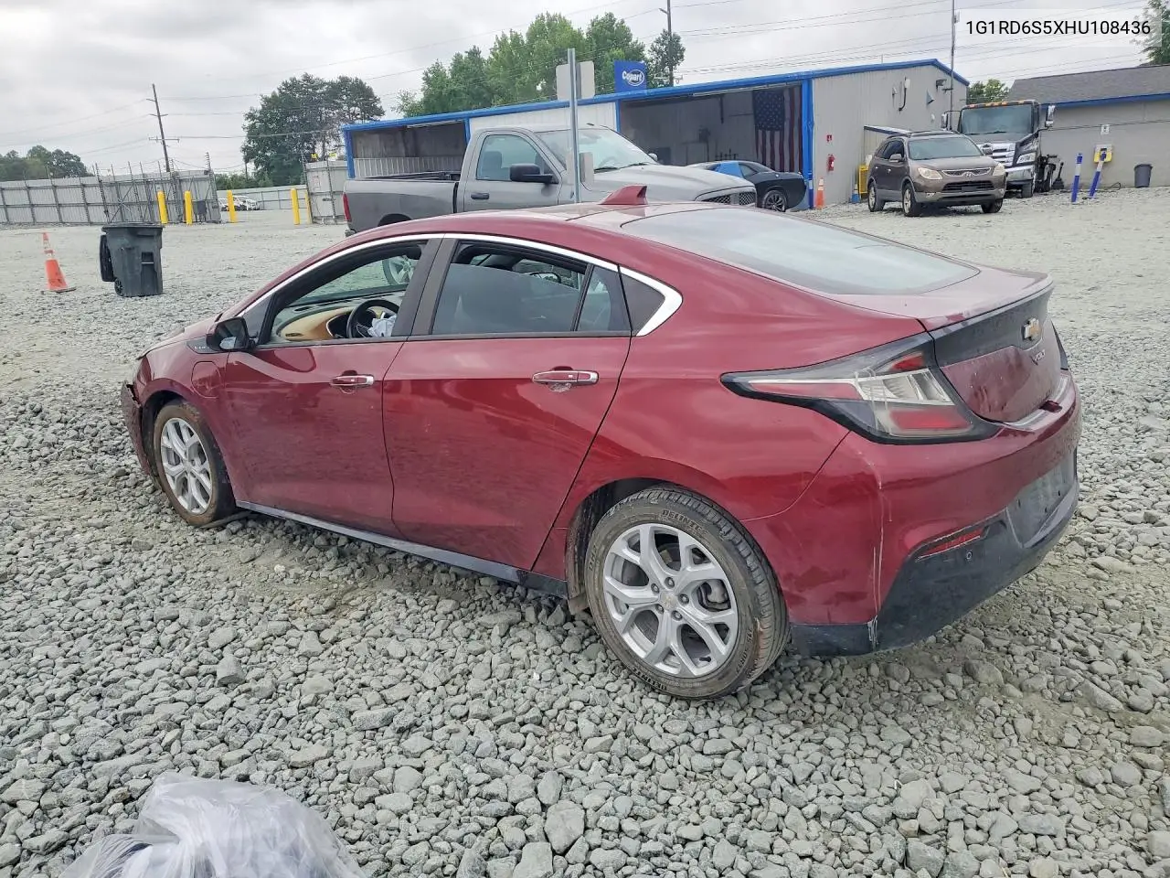 2017 Chevrolet Volt Premier VIN: 1G1RD6S5XHU108436 Lot: 56768096