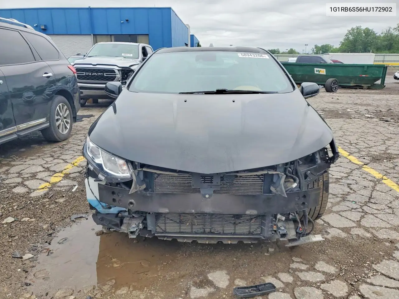 2017 Chevrolet Volt Premier VIN: 1G1RB6S56HU172902 Lot: 58943206