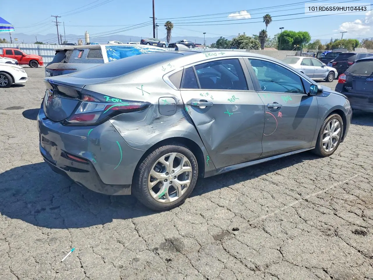 2017 Chevrolet Volt Premier VIN: 1G1RD6S59HU104443 Lot: 60744886