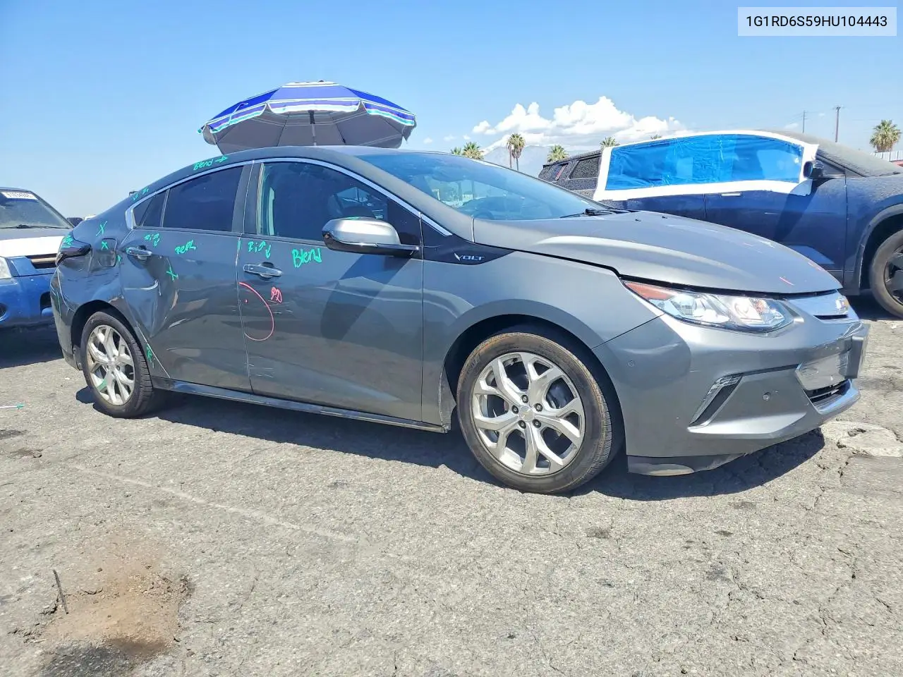 2017 Chevrolet Volt Premier VIN: 1G1RD6S59HU104443 Lot: 60744886