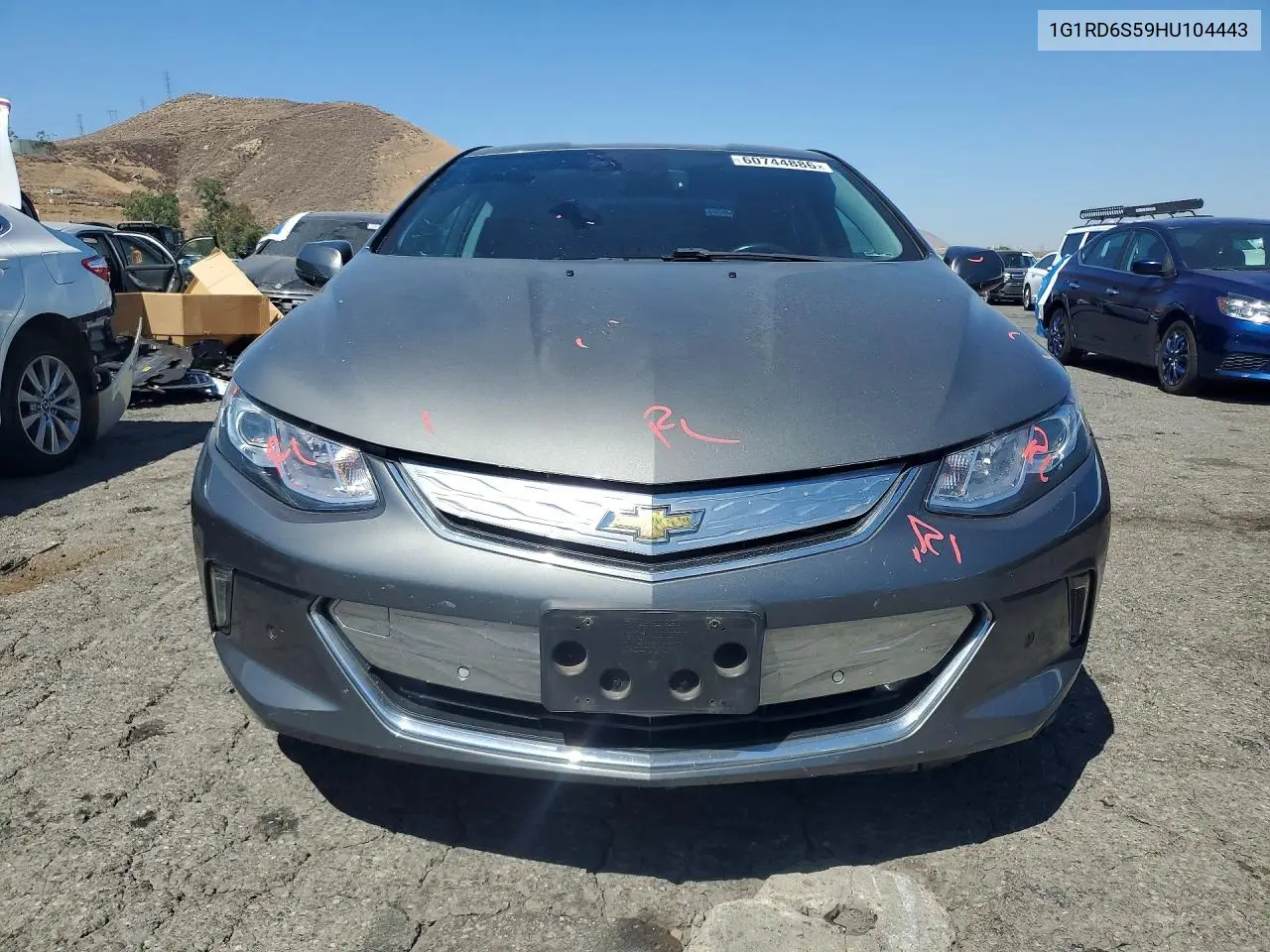 2017 Chevrolet Volt Premier VIN: 1G1RD6S59HU104443 Lot: 60744886