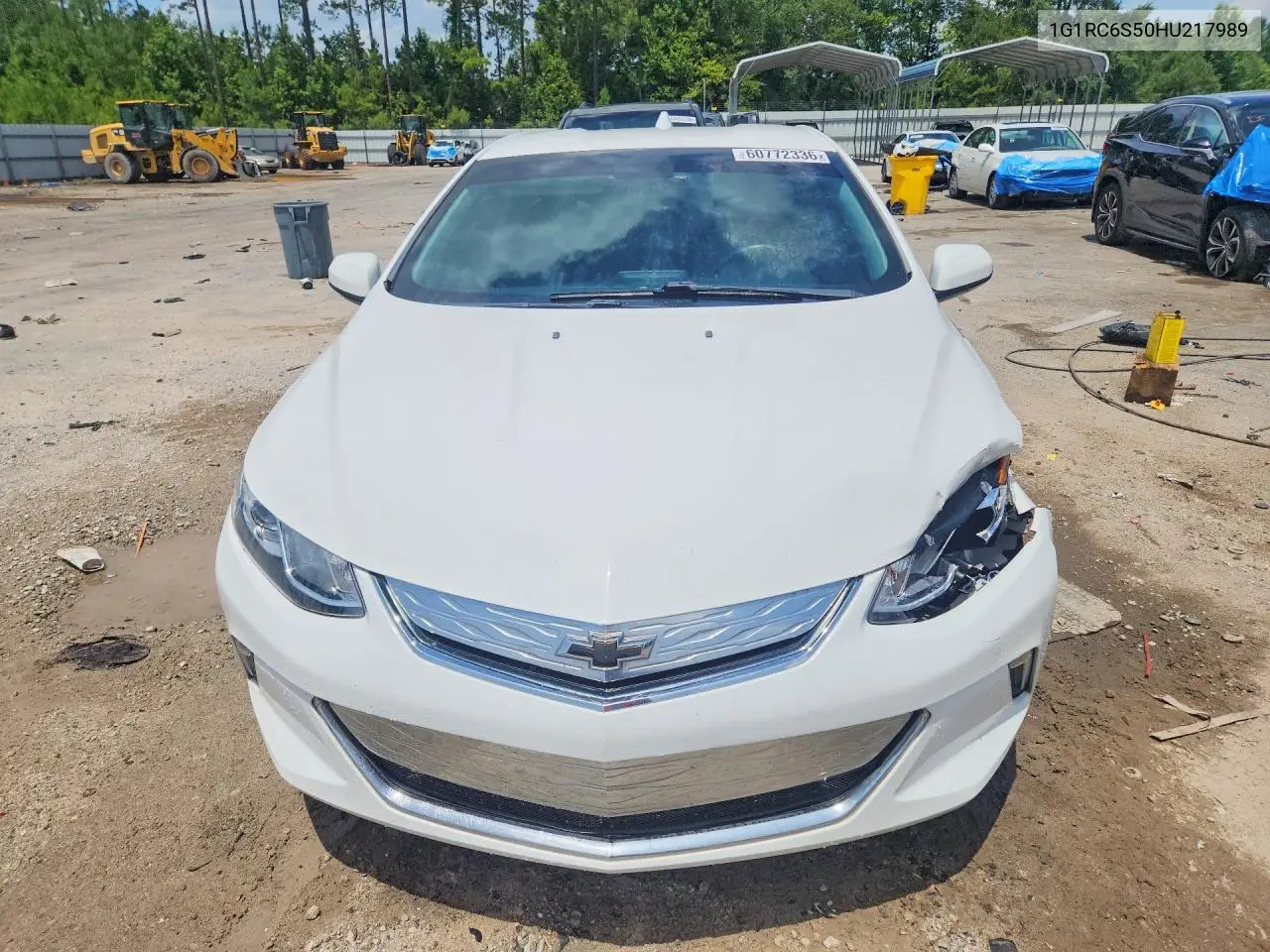 2017 Chevrolet Volt Lt VIN: 1G1RC6S50HU217989 Lot: 60772336
