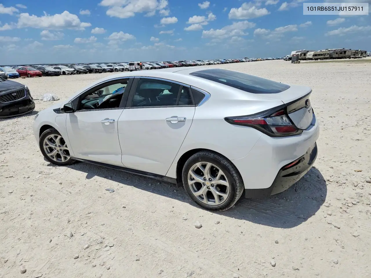 2018 Chevrolet Volt Premier VIN: 1G1RB6S51JU157911 Lot: 54916026