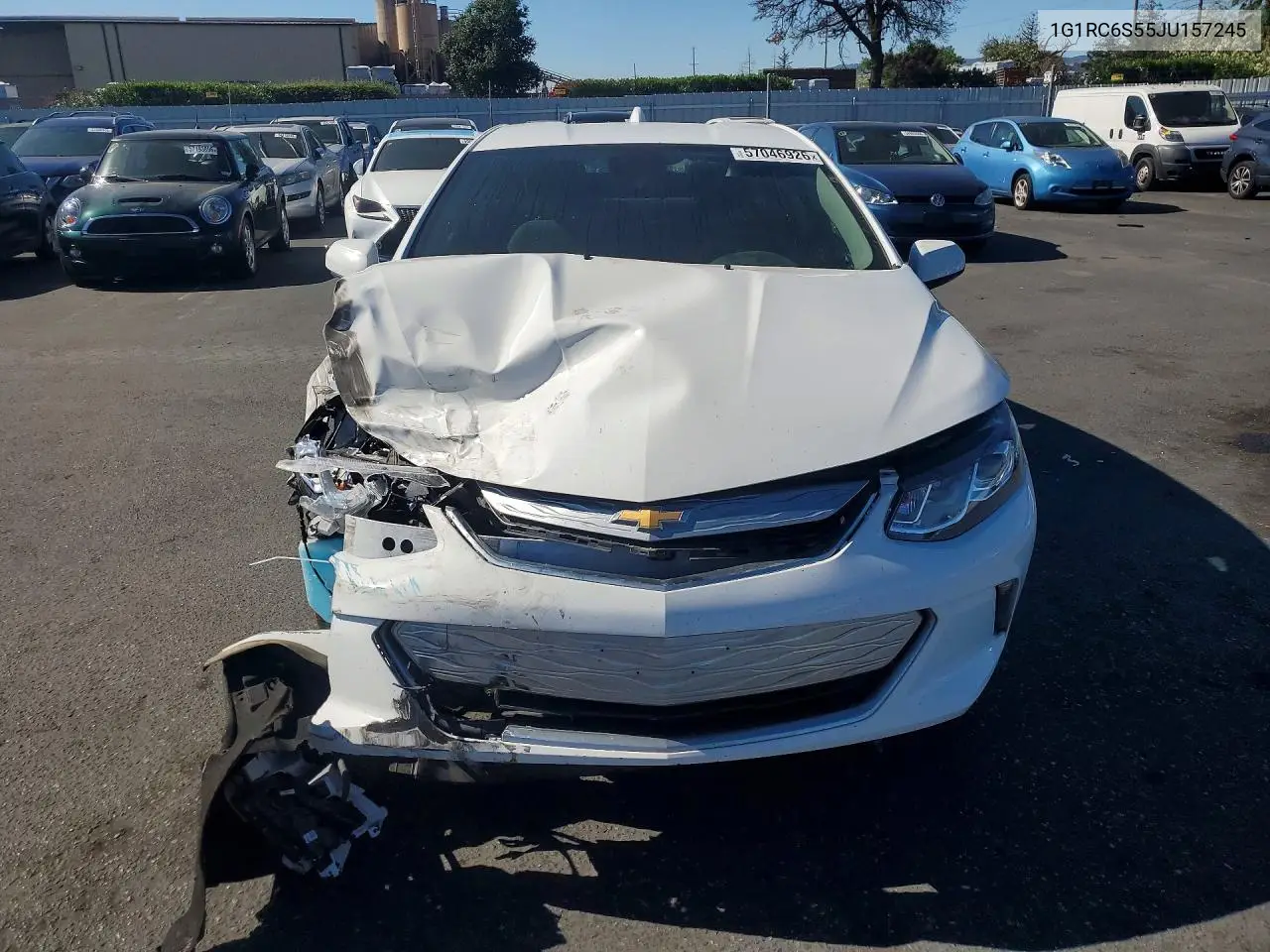 2018 Chevrolet Volt Lt VIN: 1G1RC6S55JU157245 Lot: 57046926