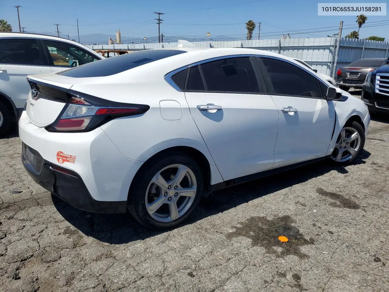 2018 Chevrolet Volt Lt VIN: 1G1RC6S53JU158281 Lot: 57555746