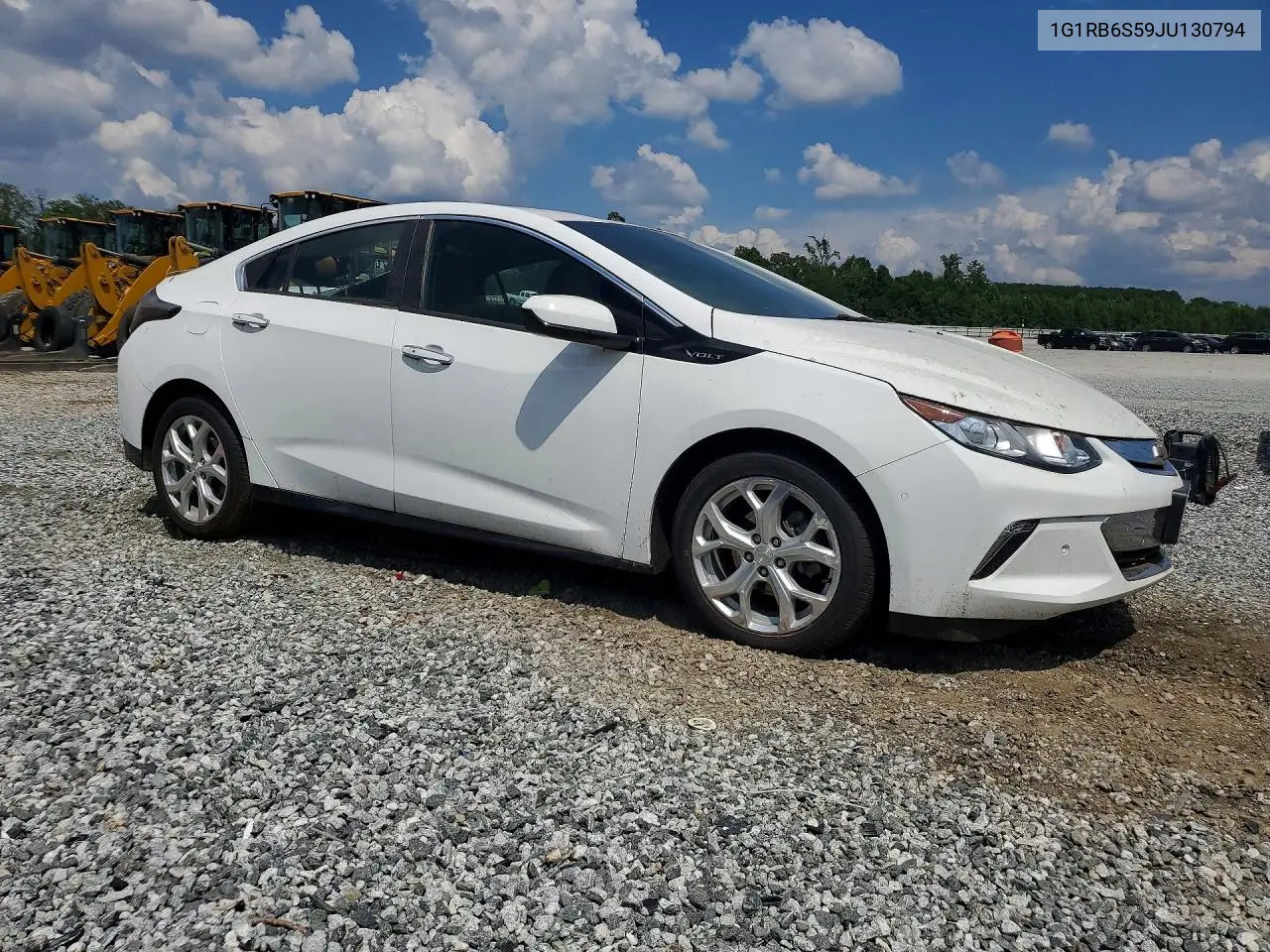 2018 Chevrolet Volt Premier VIN: 1G1RB6S59JU130794 Lot: 60007336