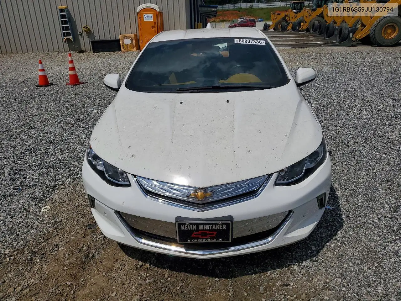 2018 Chevrolet Volt Premier VIN: 1G1RB6S59JU130794 Lot: 60007336