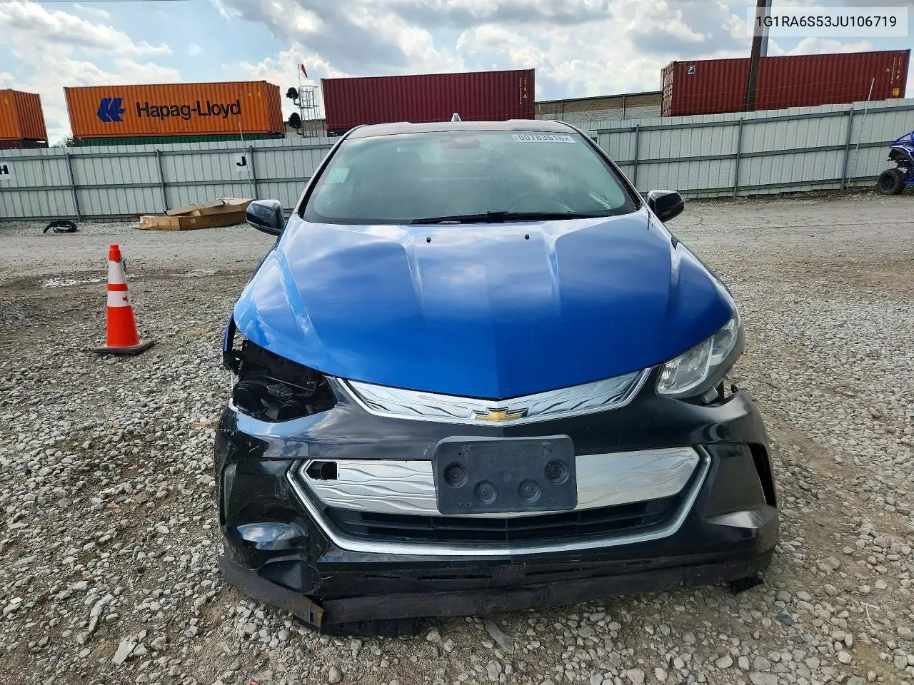 2018 Chevrolet Volt Lt VIN: 1G1RA6S53JU106719 Lot: 60783516