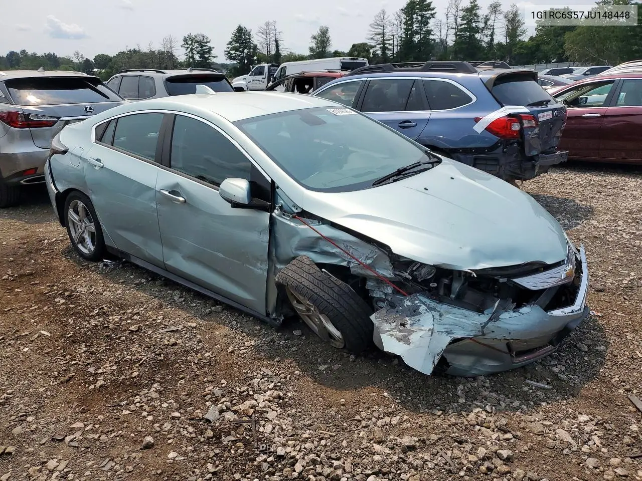 2018 Chevrolet Volt Lt VIN: 1G1RC6S57JU148448 Lot: 61209696