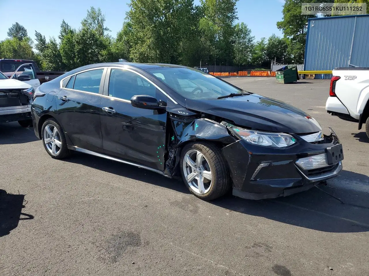 2019 Chevrolet Volt Lt VIN: 1G1RC6S51KU111252 Lot: 59381566
