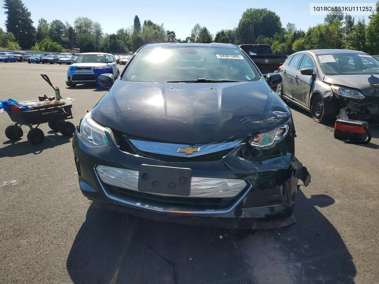 2019 Chevrolet Volt Lt VIN: 1G1RC6S51KU111252 Lot: 59381566