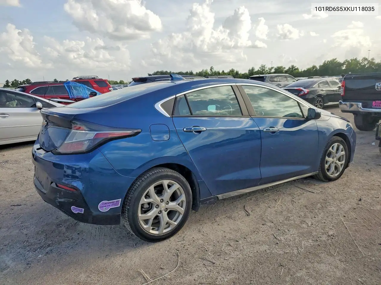 2019 Chevrolet Volt Premier VIN: 1G1RD6S5XKU118035 Lot: 59825826