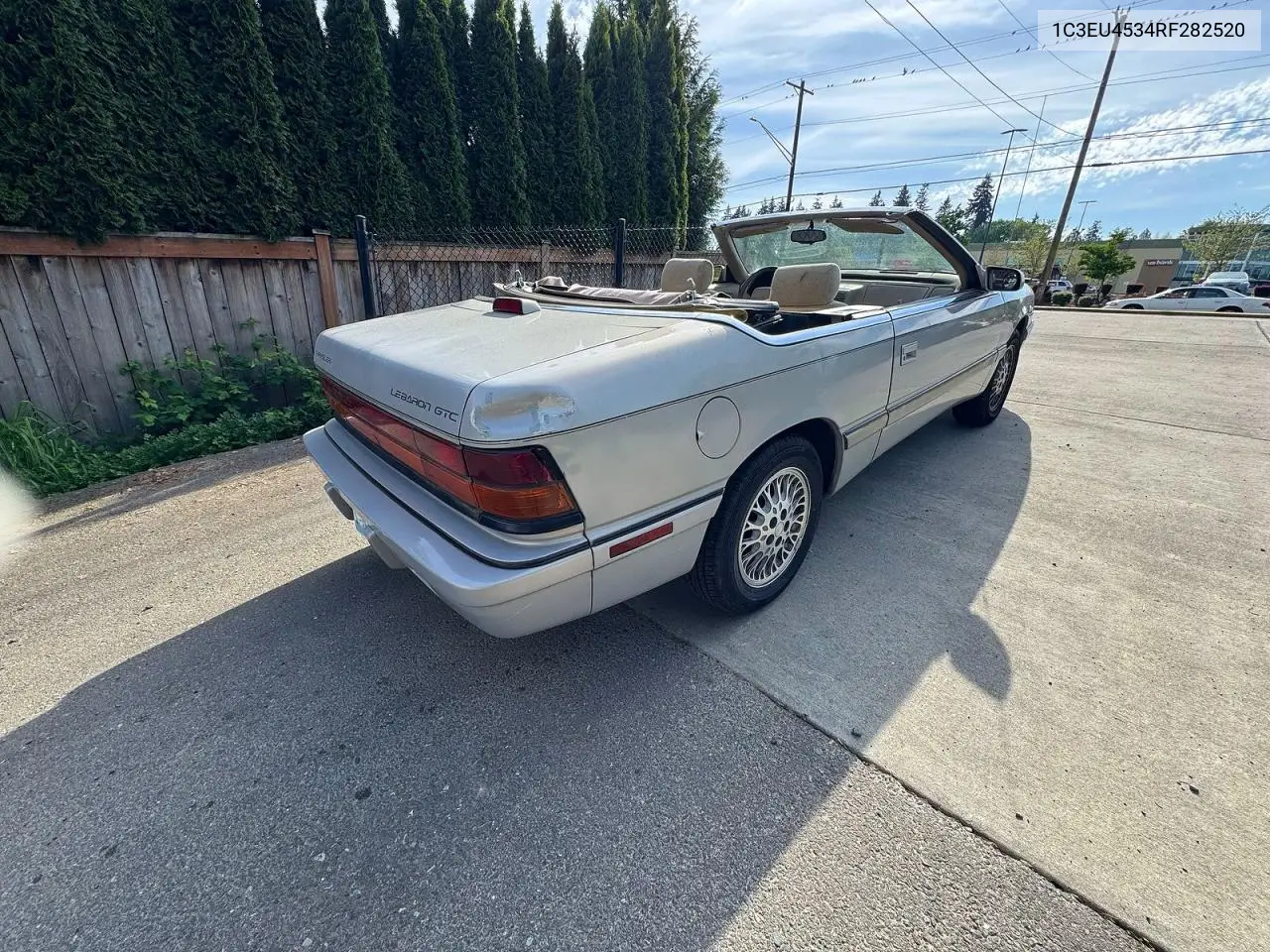 1994 Chrysler Lebaron Base VIN: 1C3EU4534RF282520 Lot: 52462606