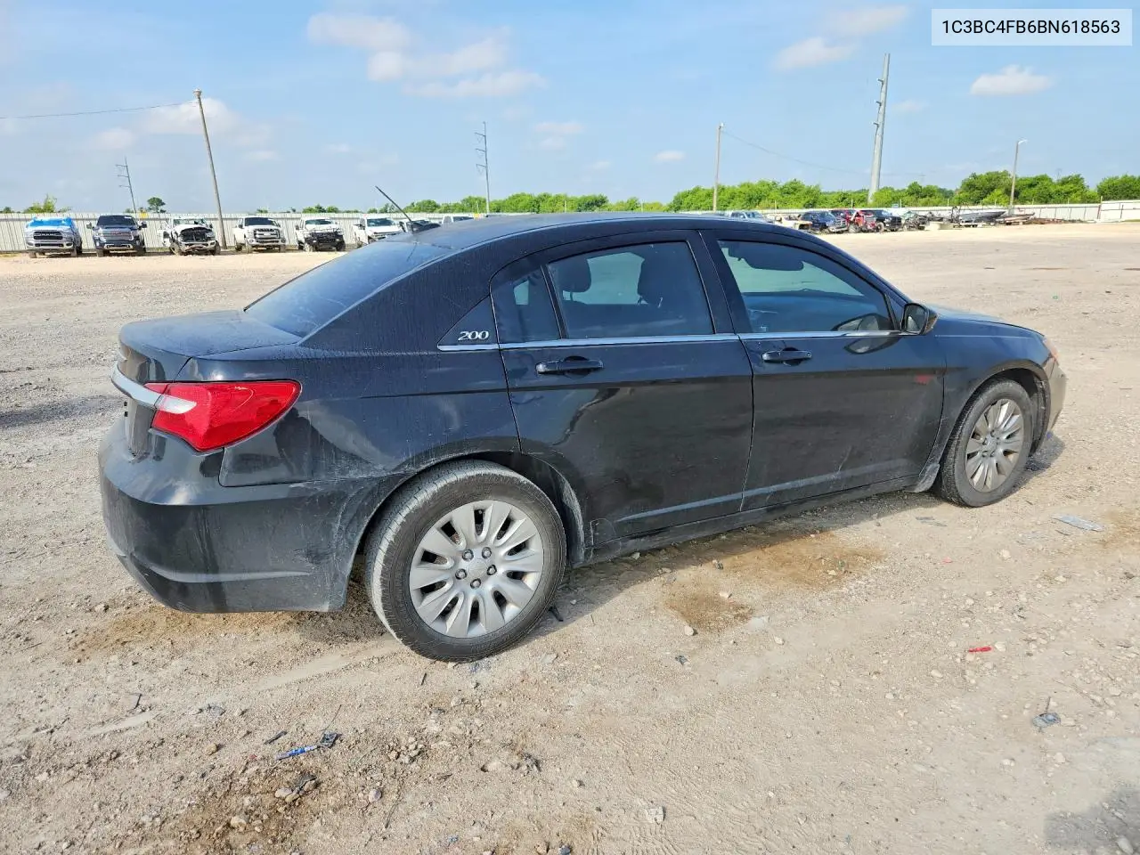 2011 Chrysler 200 Lx VIN: 1C3BC4FB6BN618563 Lot: 55876166