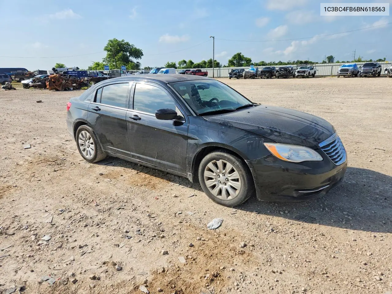 2011 Chrysler 200 Lx VIN: 1C3BC4FB6BN618563 Lot: 55876166