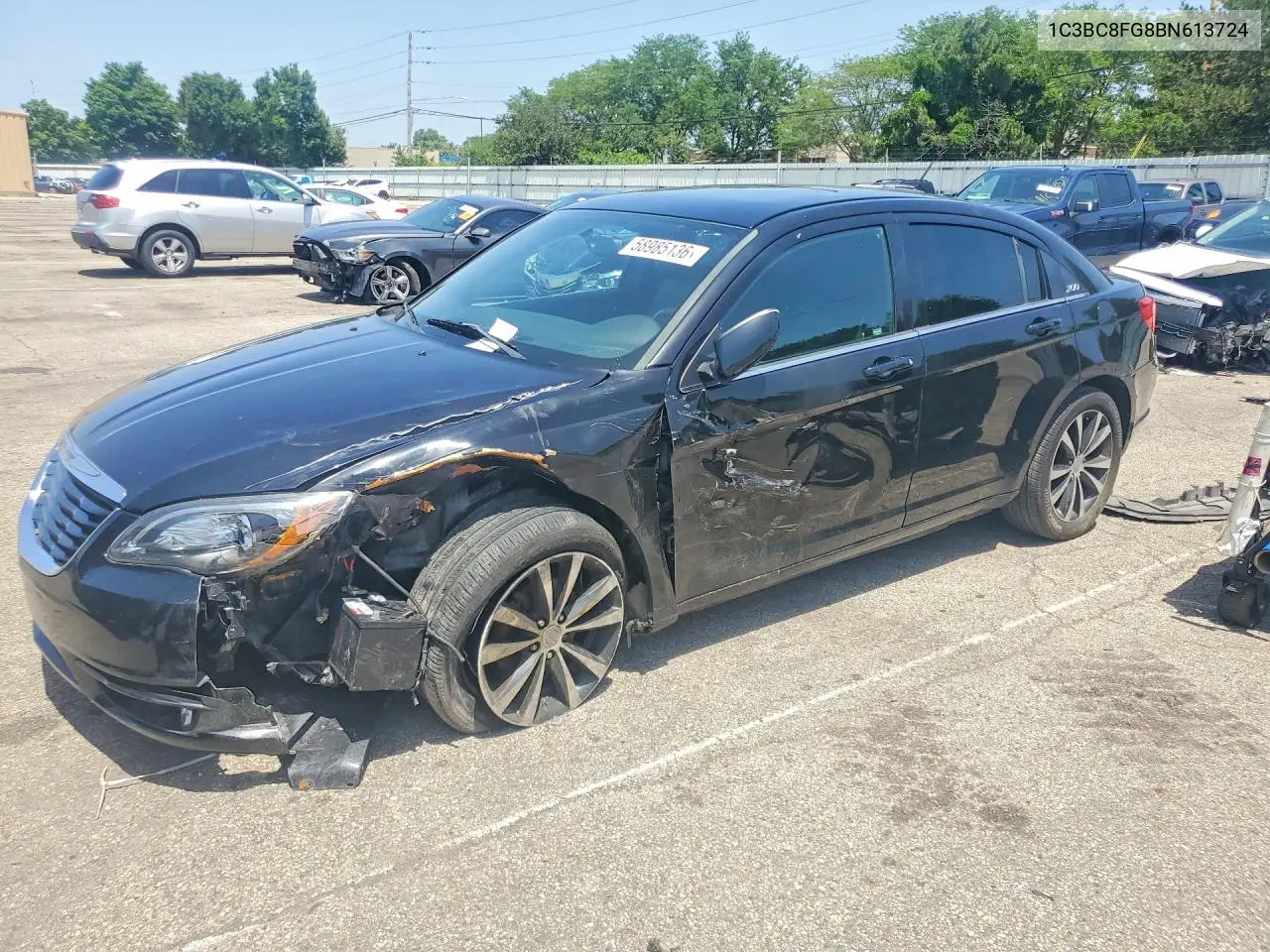 2011 Chrysler 200 S VIN: 1C3BC8FG8BN613724 Lot: 58985136
