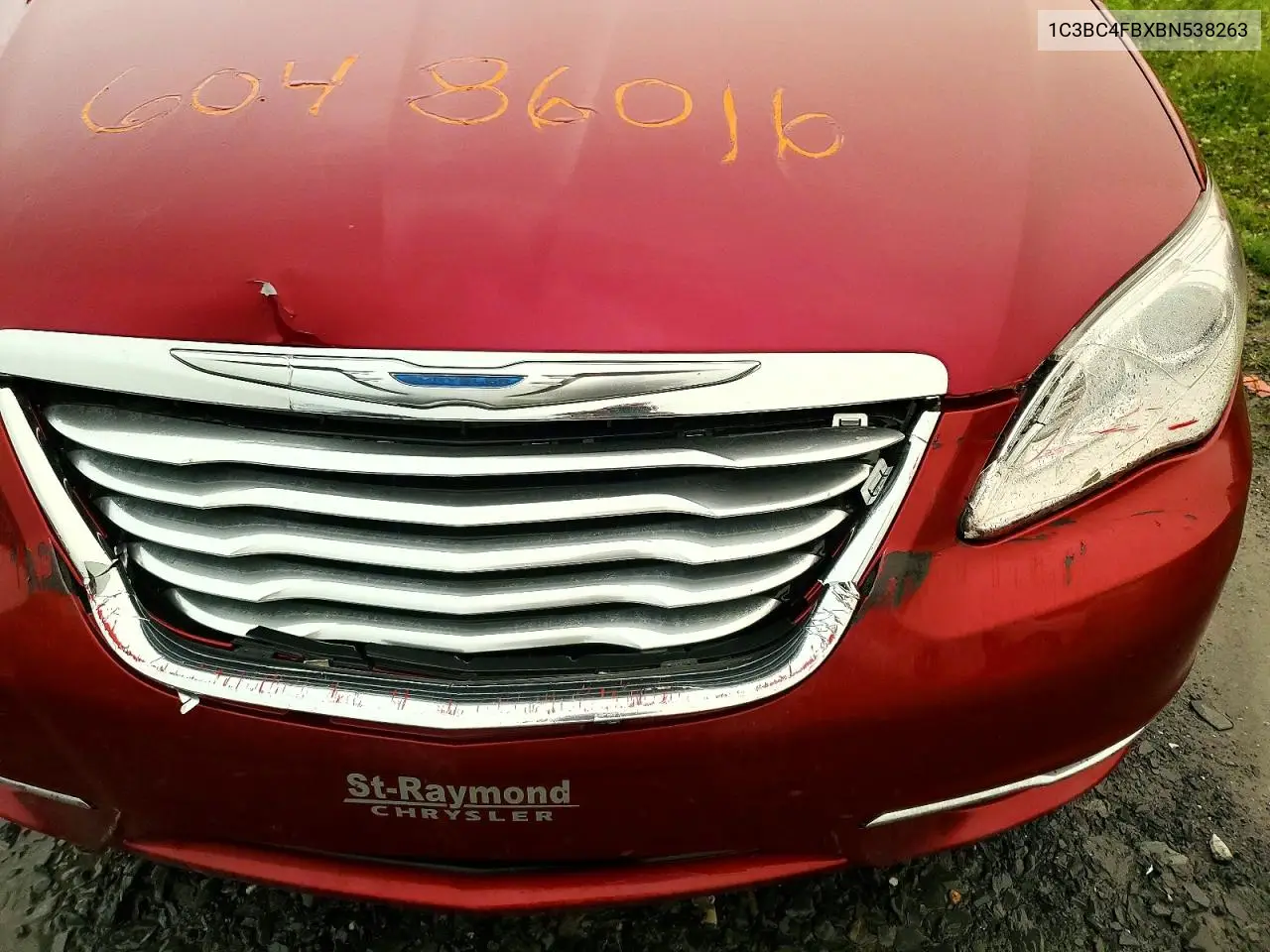 2011 Chrysler 200 Lx VIN: 1C3BC4FBXBN538263 Lot: 60486016