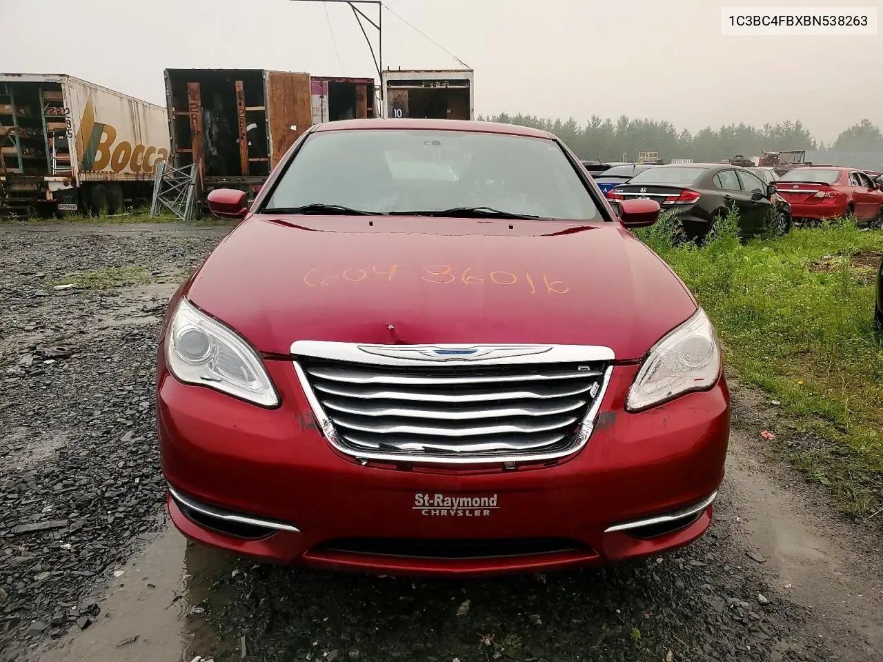 2011 Chrysler 200 Lx VIN: 1C3BC4FBXBN538263 Lot: 60486016