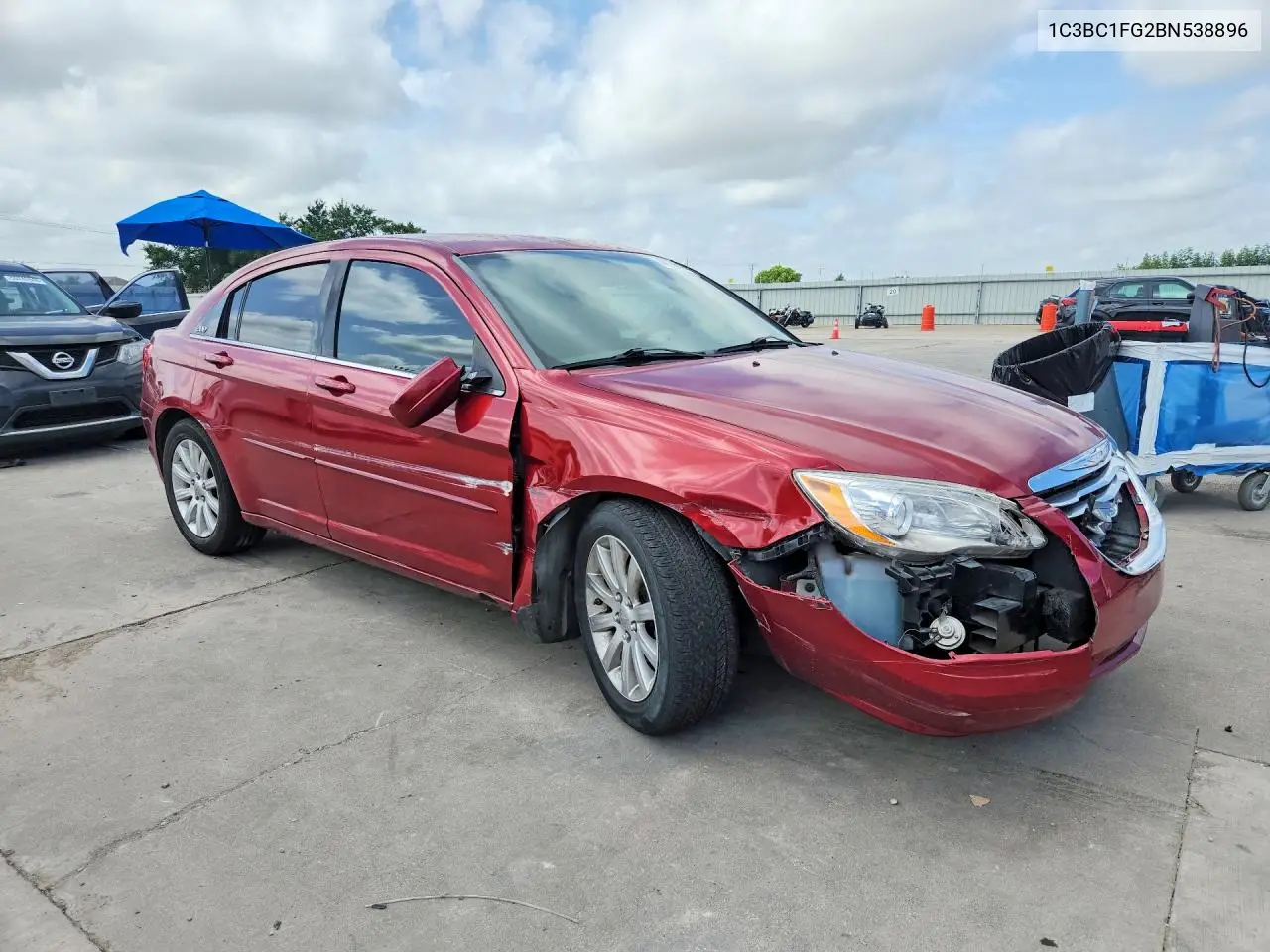 2011 Chrysler 200 Touring VIN: 1C3BC1FG2BN538896 Lot: 61186586