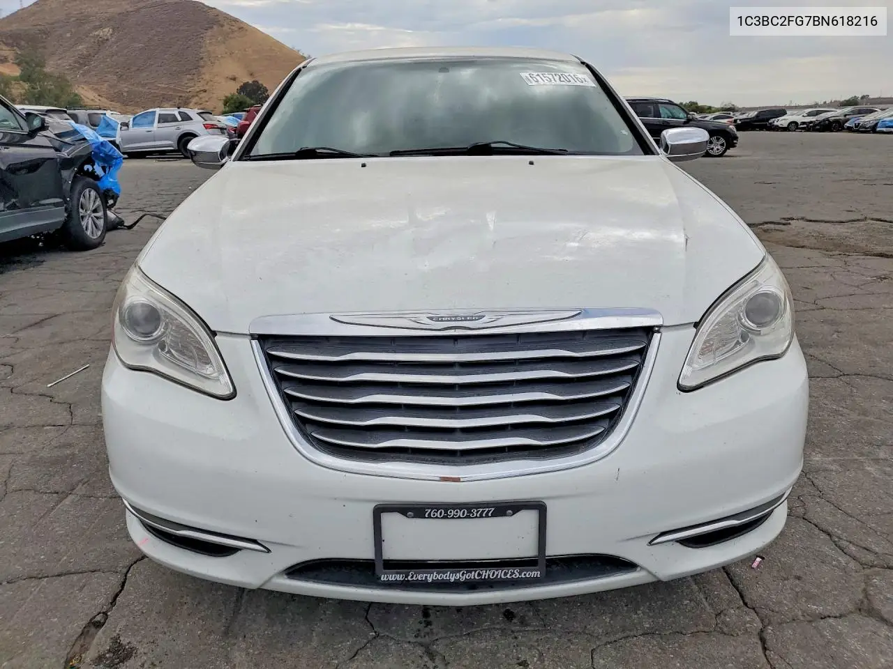 2011 Chrysler 200 Limited VIN: 1C3BC2FG7BN618216 Lot: 61572016