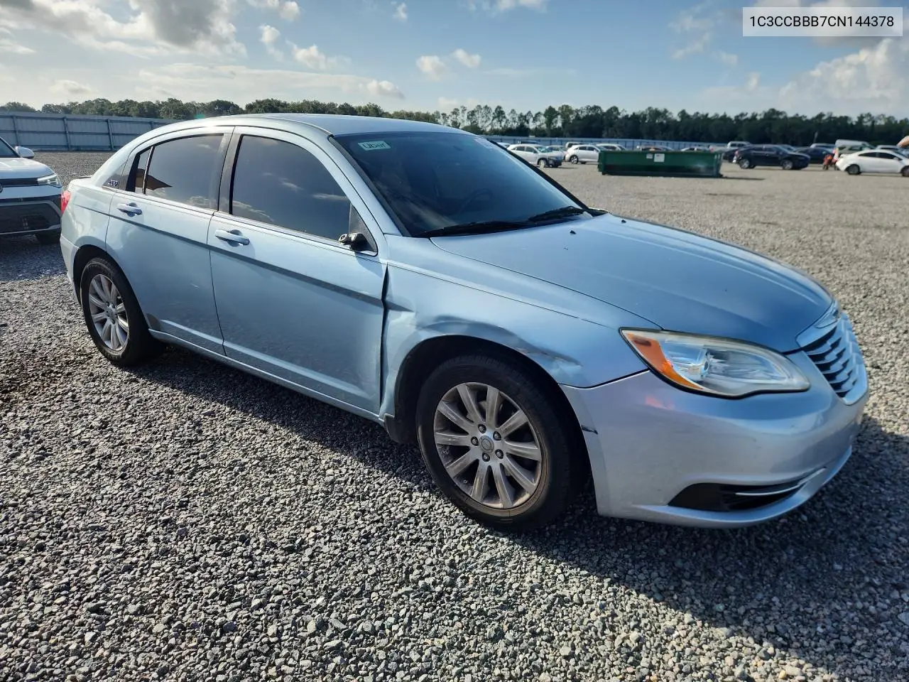 2012 Chrysler 200 Touring VIN: 1C3CCBBB7CN144378 Lot: 56966706