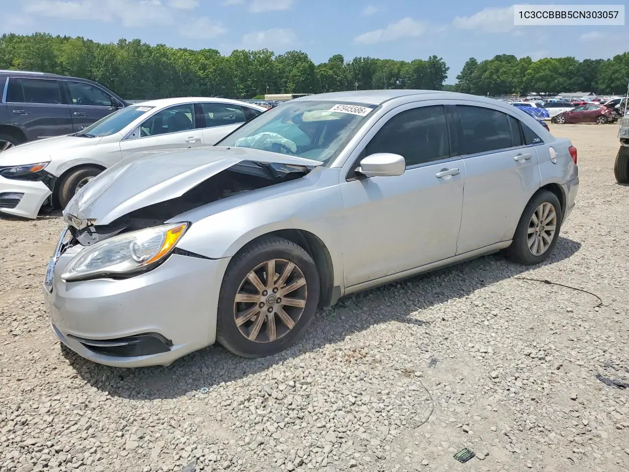 2012 Chrysler 200 Touring VIN: 1C3CCBBB5CN303057 Lot: 57945586