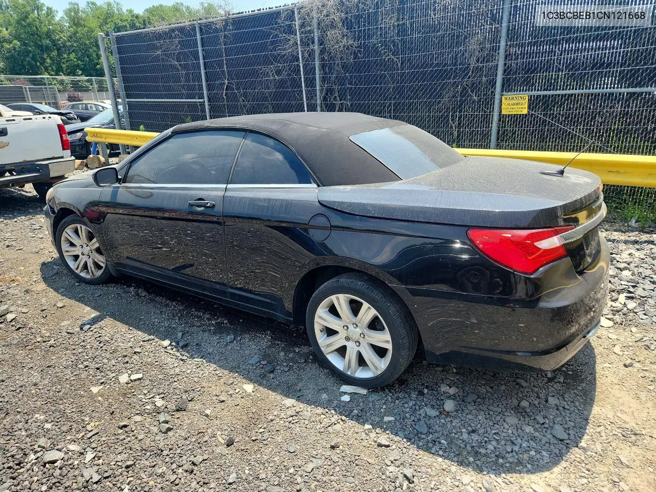 2012 Chrysler 200 Touring VIN: 1C3BCBEB1CN121668 Lot: 61036556