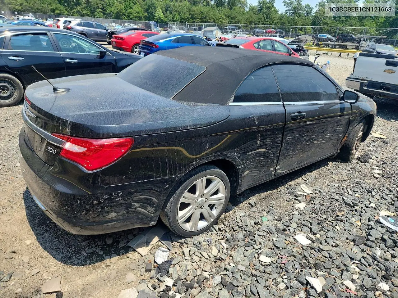 2012 Chrysler 200 Touring VIN: 1C3BCBEB1CN121668 Lot: 61036556