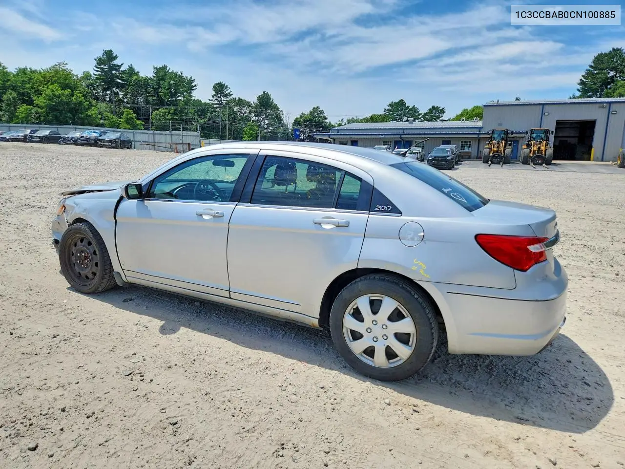 2012 Chrysler 200 Lx VIN: 1C3CCBAB0CN100885 Lot: 61114026
