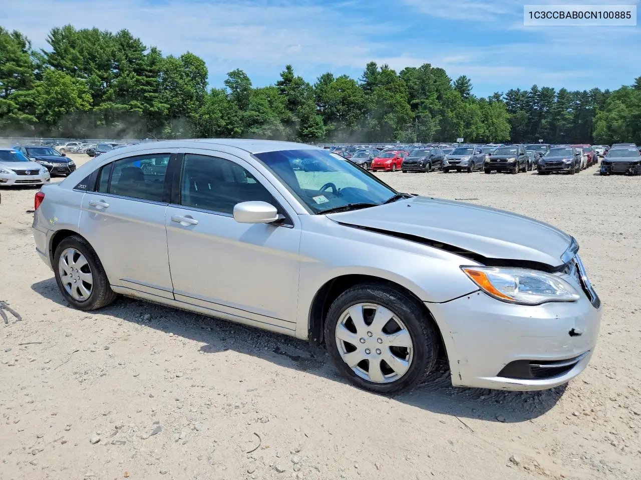 2012 Chrysler 200 Lx VIN: 1C3CCBAB0CN100885 Lot: 61114026