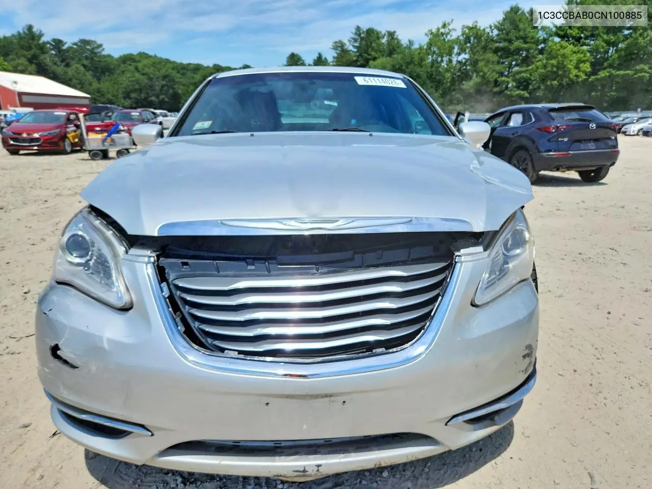 2012 Chrysler 200 Lx VIN: 1C3CCBAB0CN100885 Lot: 61114026