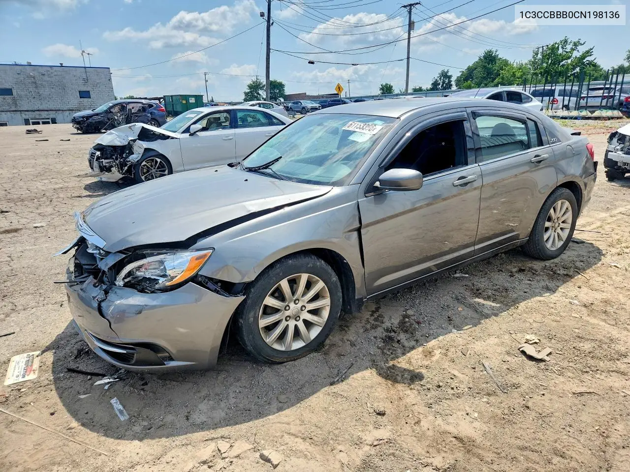 2012 Chrysler 200 Touring VIN: 1C3CCBBB0CN198136 Lot: 61153396