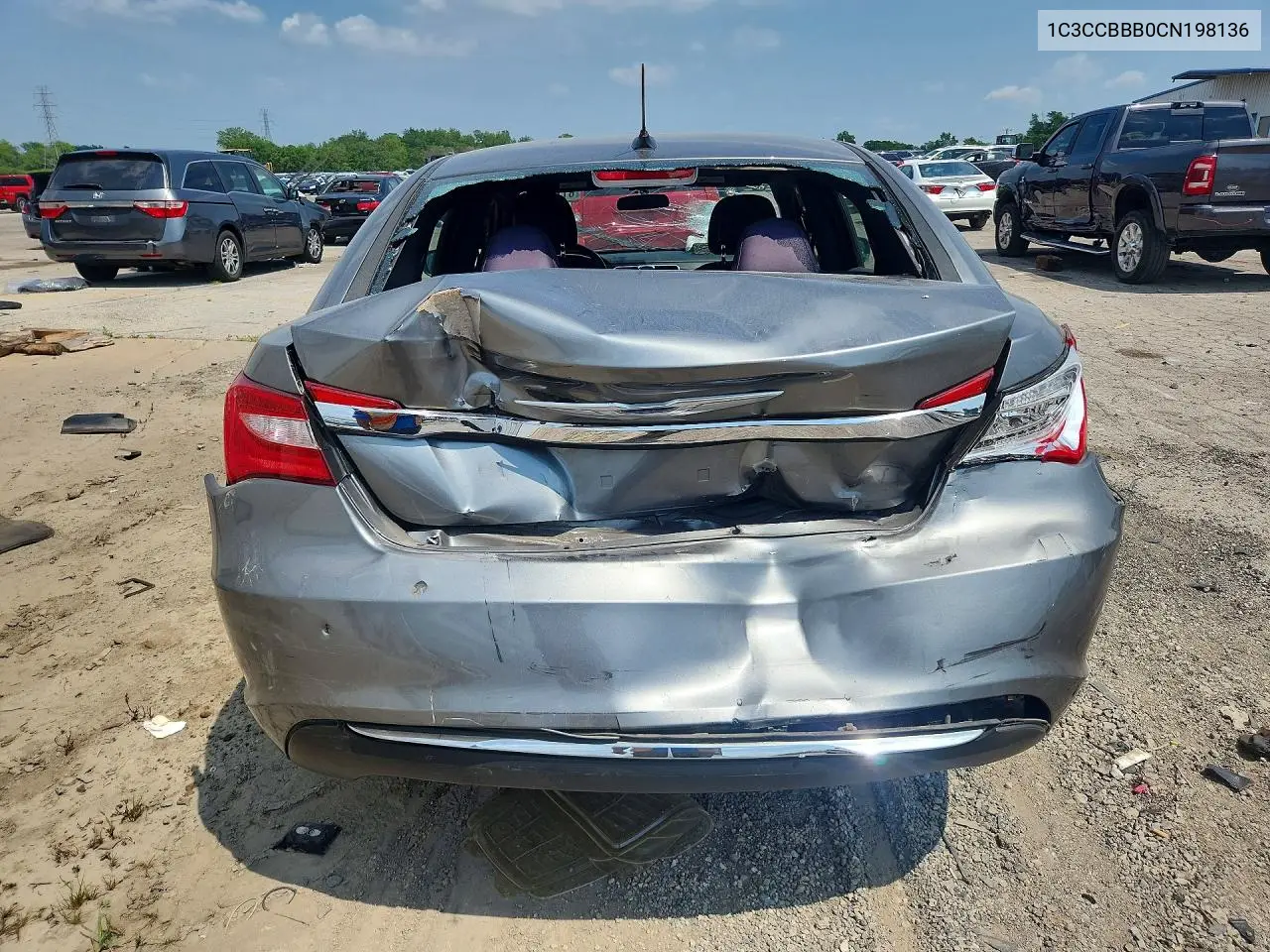 2012 Chrysler 200 Touring VIN: 1C3CCBBB0CN198136 Lot: 61153396