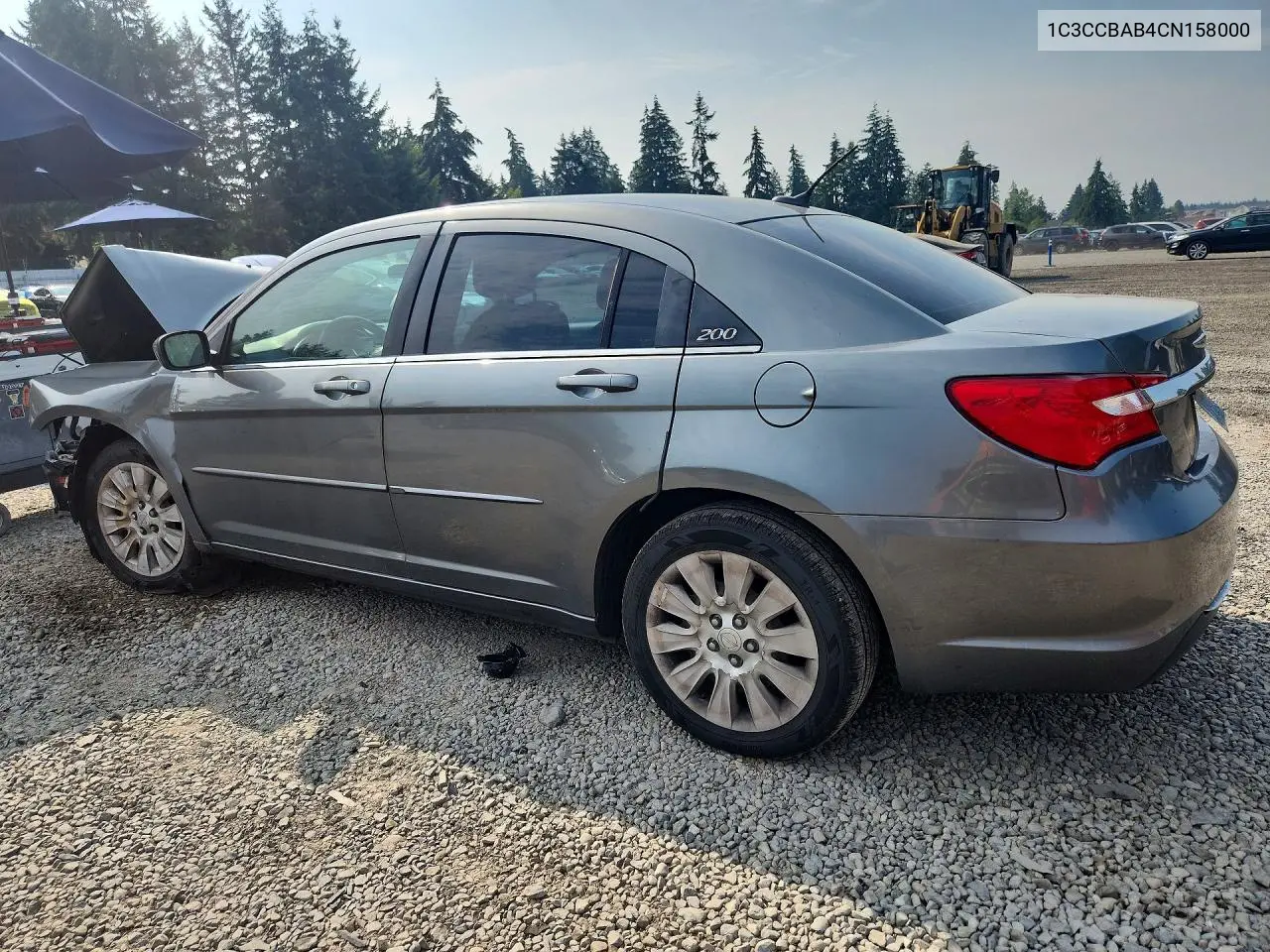 2012 Chrysler 200 Lx VIN: 1C3CCBAB4CN158000 Lot: 61781056