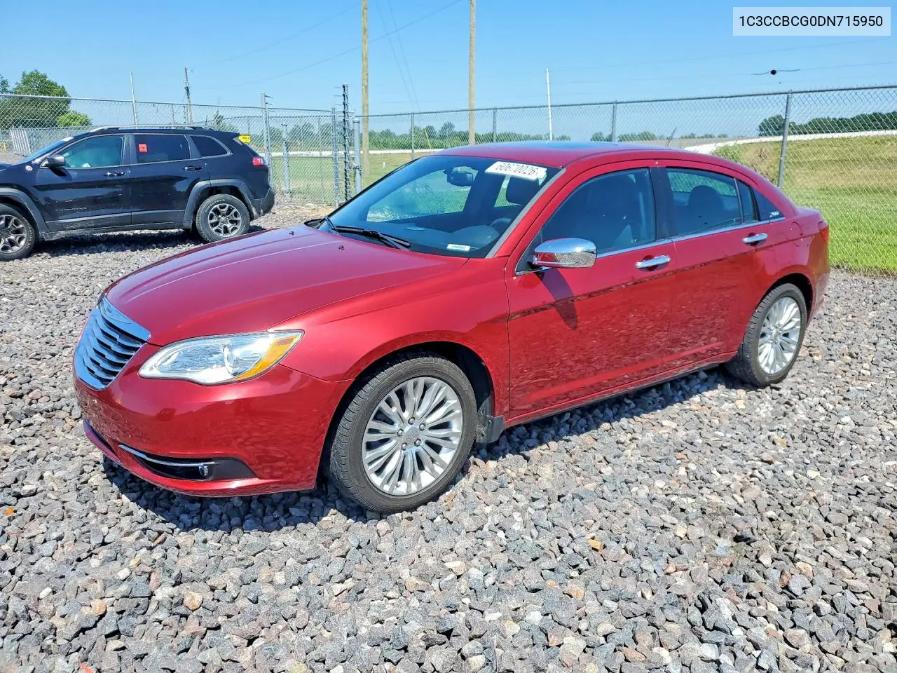 2013 Chrysler 200 Limited VIN: 1C3CCBCG0DN715950 Lot: 60670026