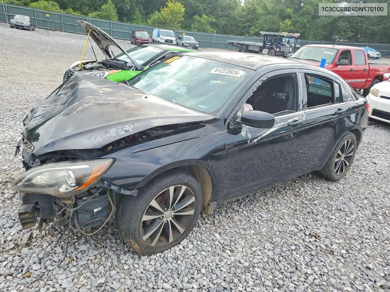2013 Chrysler 200 VIN: 1C3CCBBB8DN570100 Lot: 61223926