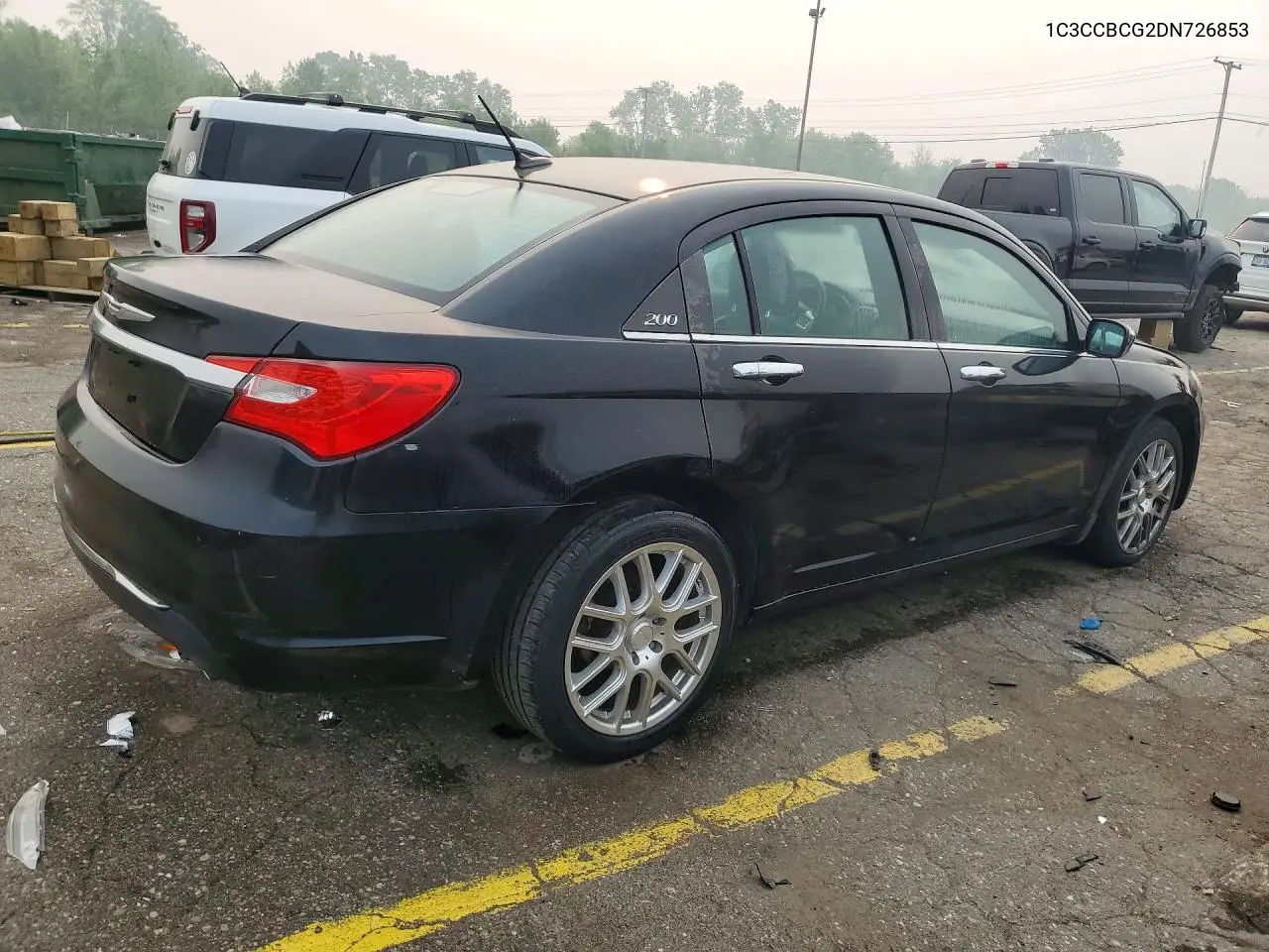 2013 Chrysler 200 Limited VIN: 1C3CCBCG2DN726853 Lot: 61392826