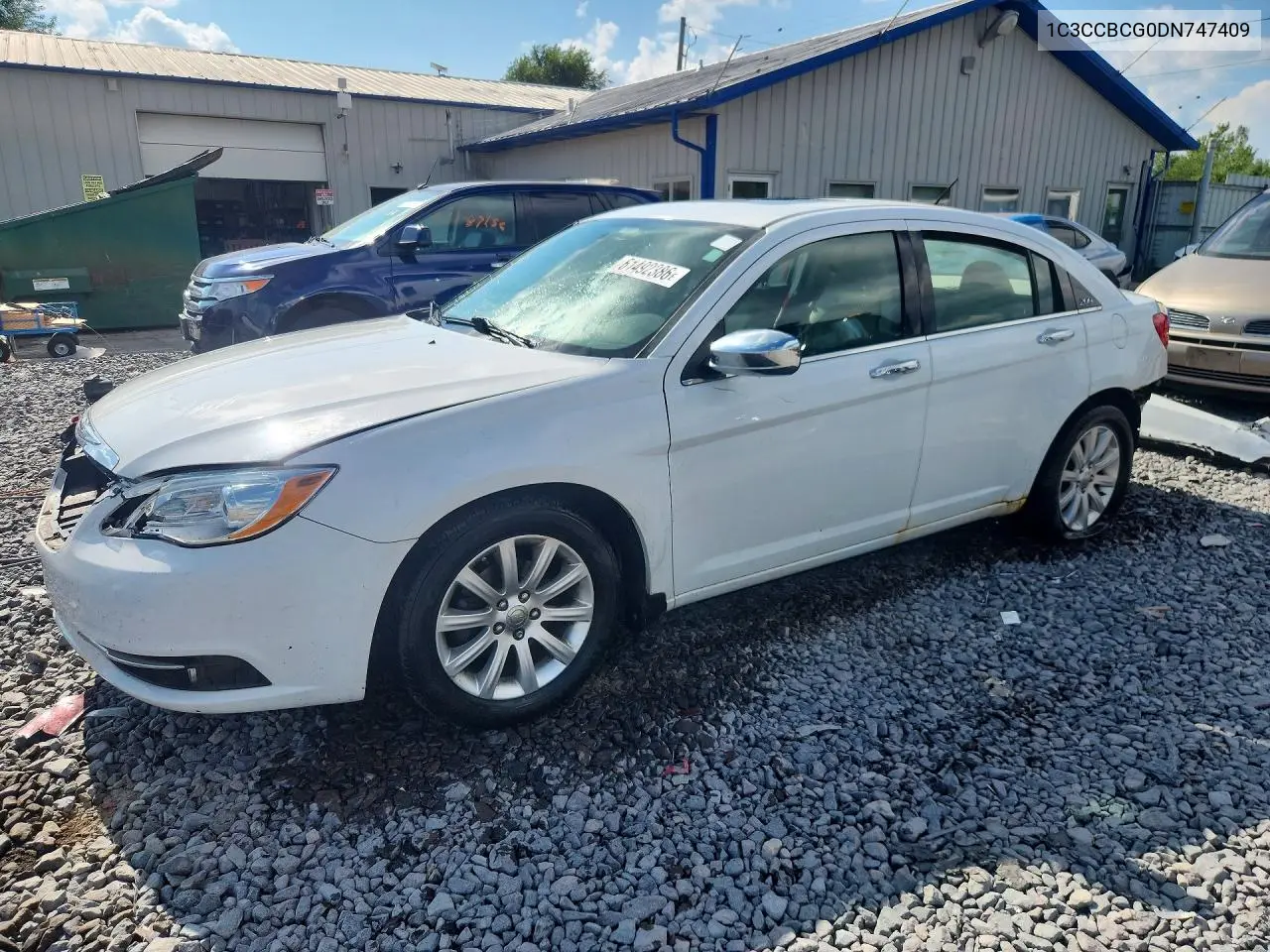 2013 Chrysler 200 Limited VIN: 1C3CCBCG0DN747409 Lot: 61492386