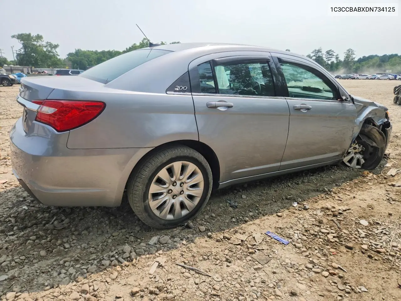 2013 Chrysler 200 Lx VIN: 1C3CCBABXDN734125 Lot: 61516916