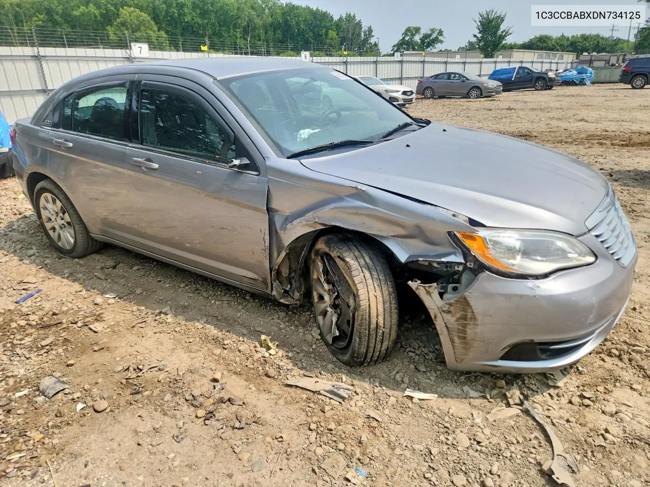 2013 Chrysler 200 Lx VIN: 1C3CCBABXDN734125 Lot: 61516916