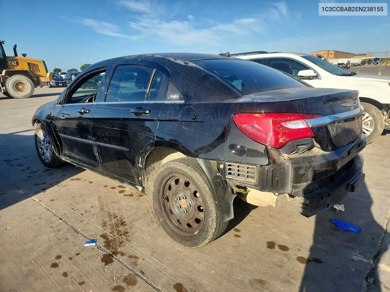 2014 Chrysler 200 Lx VIN: 1C3CCBAB2EN238155 Lot: 54253306
