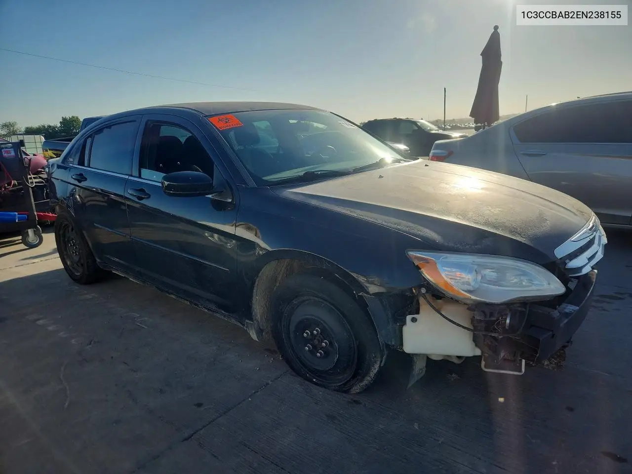 2014 Chrysler 200 Lx VIN: 1C3CCBAB2EN238155 Lot: 54253306
