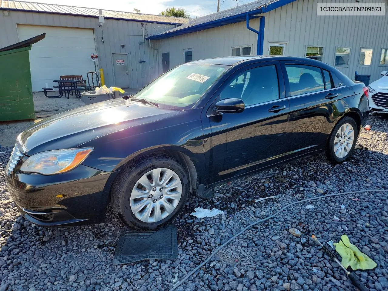 2014 Chrysler 200 Lx VIN: 1C3CCBAB7EN209573 Lot: 58358676
