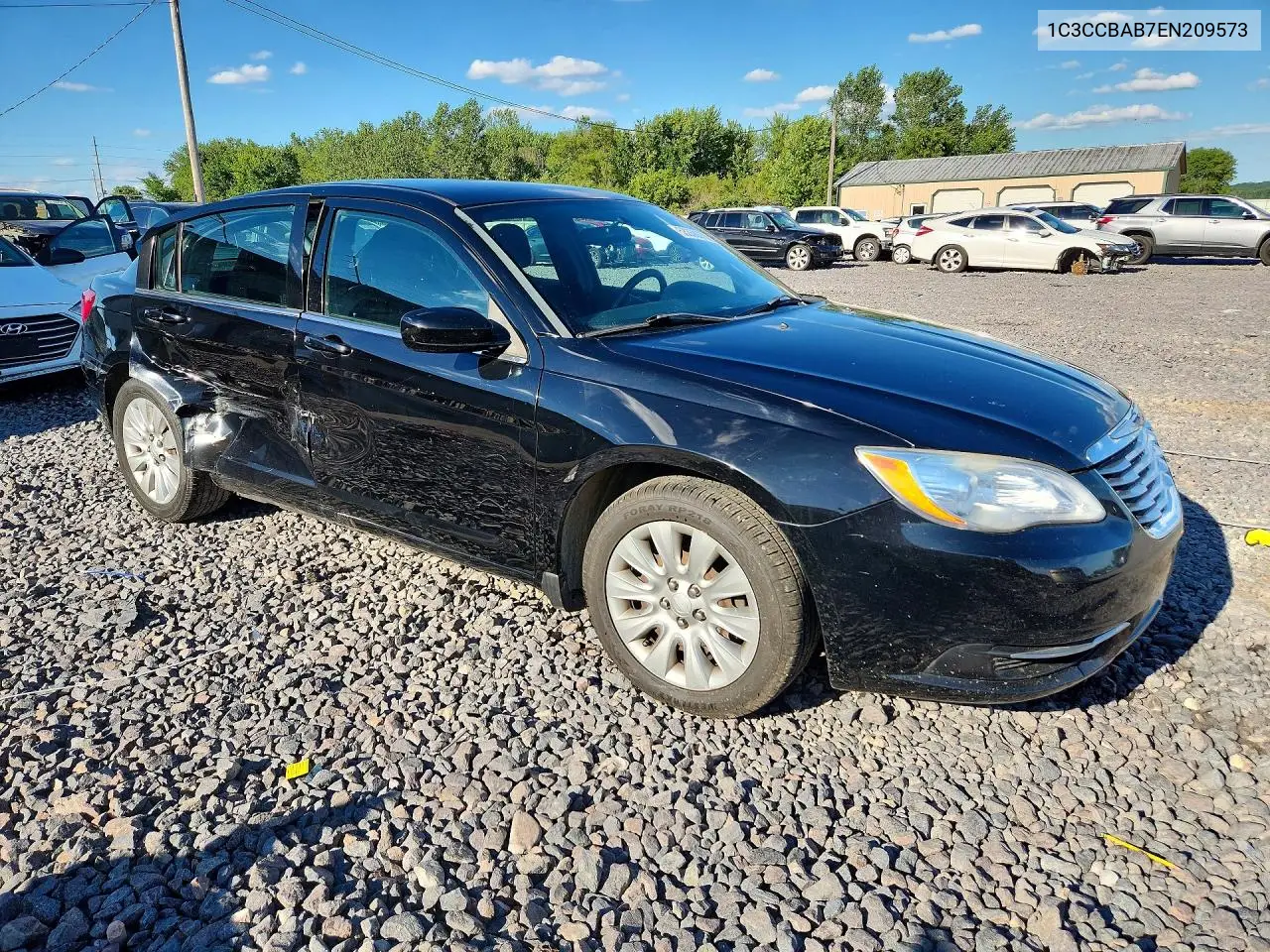 2014 Chrysler 200 Lx VIN: 1C3CCBAB7EN209573 Lot: 58358676