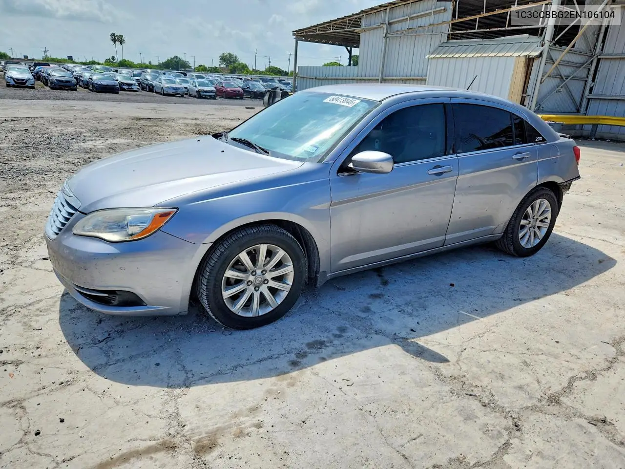 2014 Chrysler 200 Touring VIN: 1C3CCBBG2EN106104 Lot: 58473046