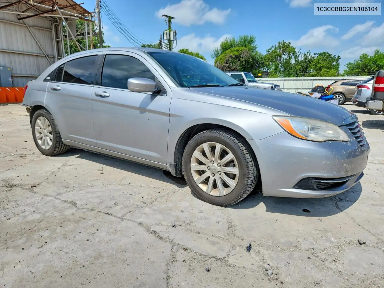 2014 Chrysler 200 Touring VIN: 1C3CCBBG2EN106104 Lot: 58473046