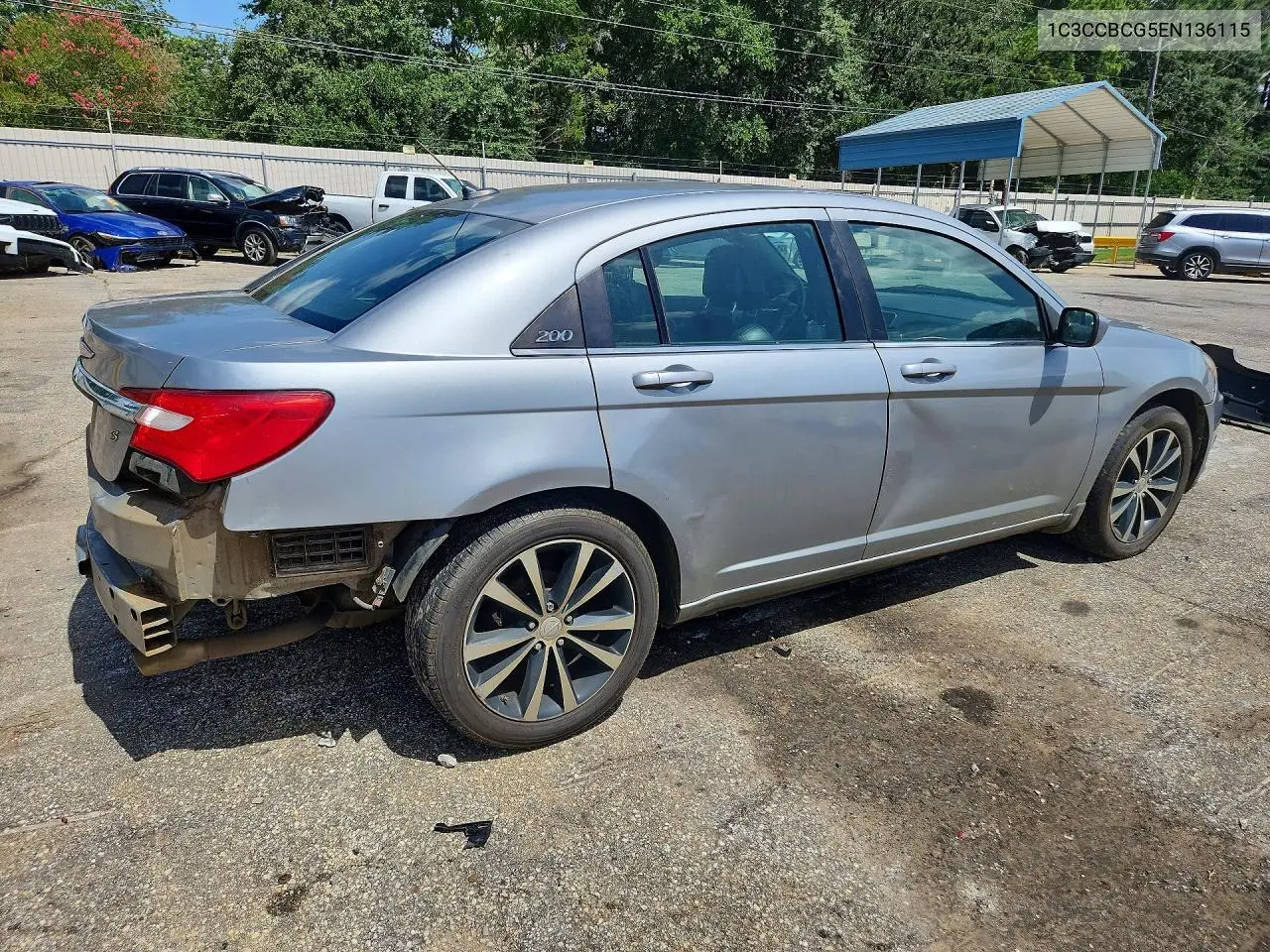 2014 Chrysler 200 Limited VIN: 1C3CCBCG5EN136115 Lot: 60974346