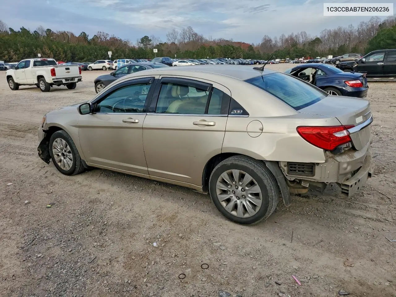 1C3CCBAB7EN206236 2014 Chrysler 200 Lx