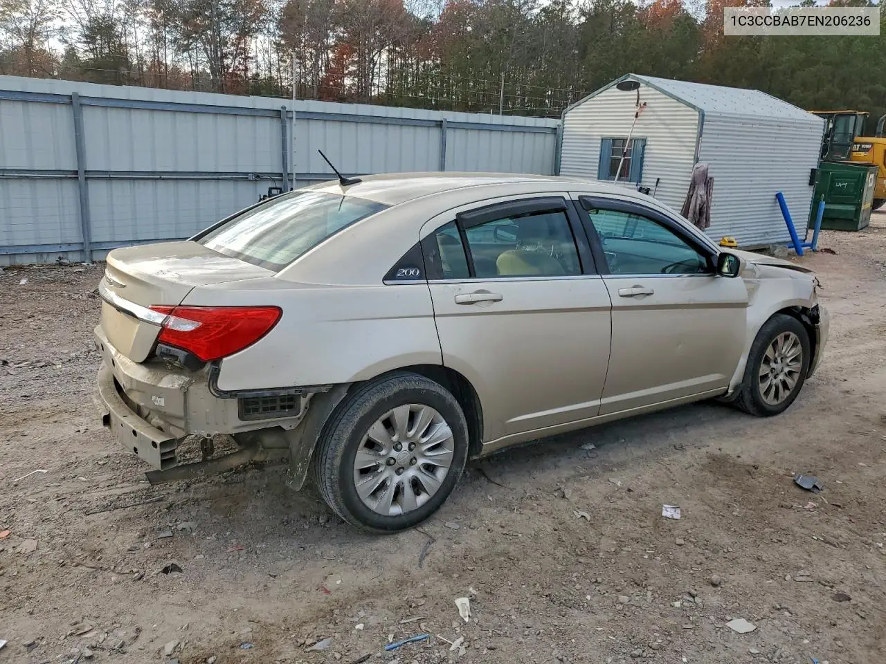1C3CCBAB7EN206236 2014 Chrysler 200 Lx