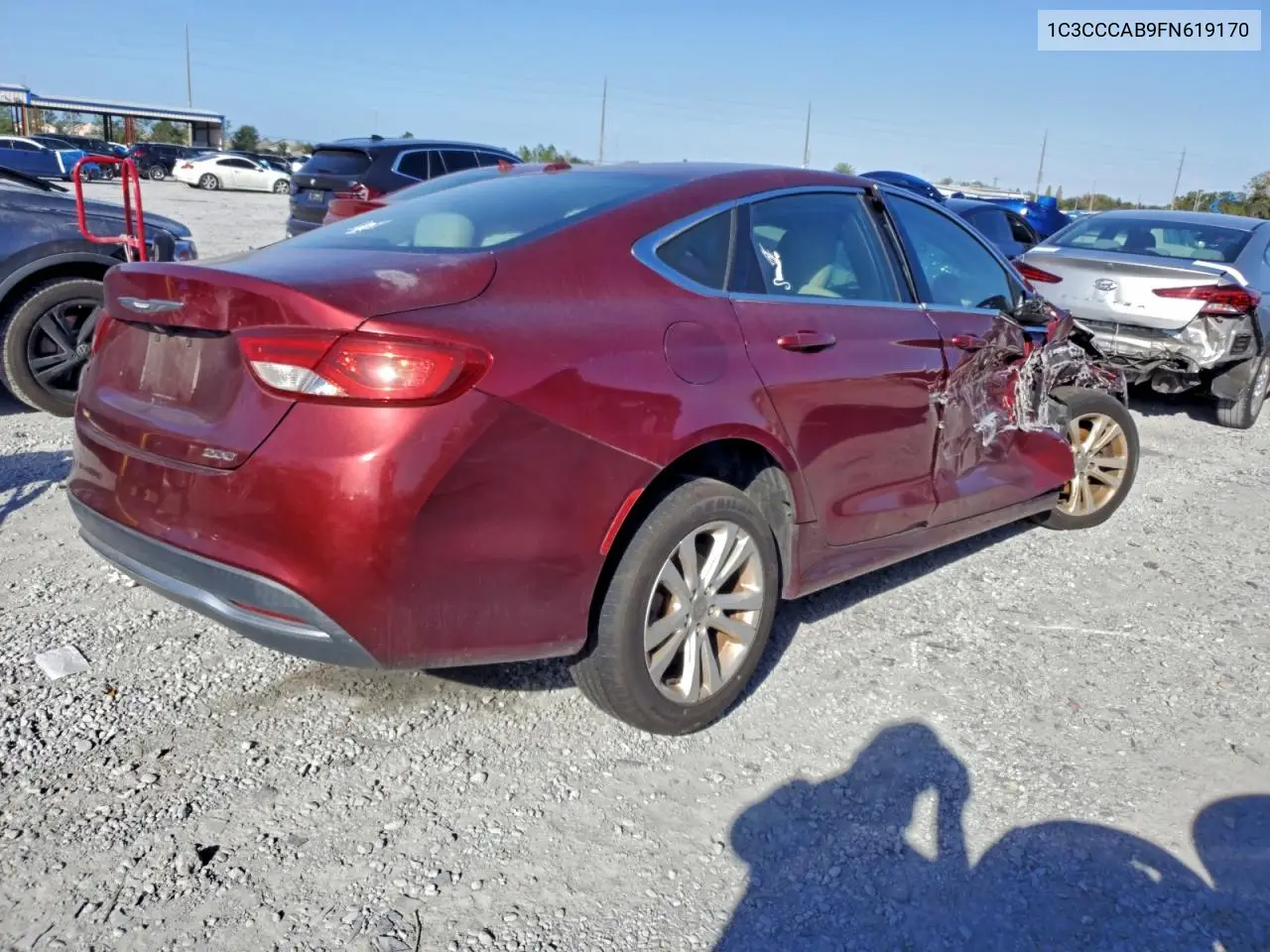 1C3CCCAB9FN619170 2015 Chrysler 200 Limited